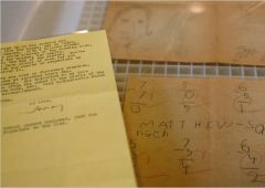 salinger_letter Письмо Сэлинджера от 1966 года и прилагавшаяся к нему домашняя работа 6-летнего сына писателя. © Todd Heisler ⁄ The New York Times